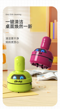 Cartoon Desktop Vacuum Cleaner for Eraser Shavings, Keyboard, Pencil Shavings