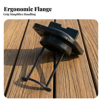 Rigid Transom Drain Plug with Flange