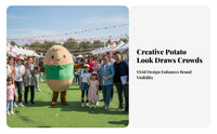 Cartoon Potato Suit Walkable Design Mascot Costume Funny Outfit