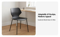 Molded Shell Chair Nordic Design Seating Furniture Minimalist for Home Office Workers, Business Owners, Dining Room, Reception Area, Kitchen