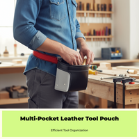Adjustable heavy-duty leather tool belt