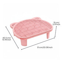 Cat Litter Catcher Mat Easy to Clean Toilet Area Mat Pet Supply for Washroom