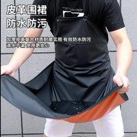 Waterproof Oil-Proof PVC Apron with Leather Texture