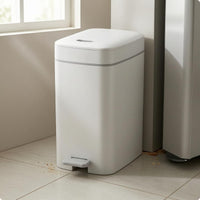 Trash Can Space-Saving Pedal Trash Can Easy to Clean Household Item for Kitchen, Lavatory