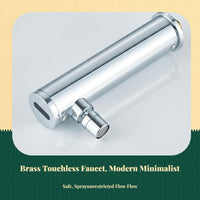 Touchless wall-mount infrared faucet