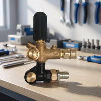 Pressure Regulating Control Component Brass Pressure Washer Control Component Threaded Replacement Part for Maintenance Technicians, Professionals