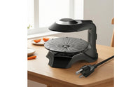 Indoor Grill with Rotating Plate Countertop Electric Indoor Grill Tabletop for Kitchen