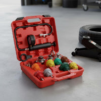 34 Pieces Cooling System Pressure Test Kit Multiple Adapters for Mechanics