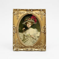 Photo Frame with Gold Finish Resin and Ornate Carved Design for Bedroom Decor, Family Picture for Wall or Tabletop Display