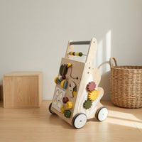Infant Push Assistant with Blocks Interactive Infant Push Assistant with Activity Center Educational for Young Children, Infants, Nursery