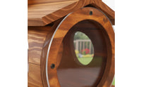 Pet-Friendly Wall Mounted Squirrel Feeder Easy Installation Wooden Squirrel Feeder Long-Lasting Wood for Garden, Backyard