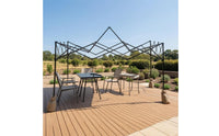 Cylindrical Metal Folding Canopy Frame Foldable Instant Tent Frame Peaked Instant Canopy Quick Setup