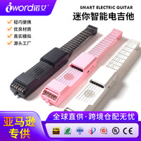 电吉他7品12品数字吉他练习乐器便携儿童小吉他智能电吉他