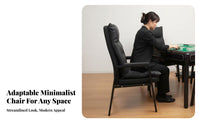 Armless Upholstered Chair spinal Support Indoor Furniture for Game Players, Adults