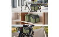 Structured Double Side Pannier Long-Lasting Double Pannier Bag Easy to Install Panniers Portable for Daily Commuting, Errands