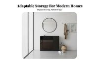 Multifunctional Multi-Compartment Organizer Modern Design 3-Sided Organizer Unit Space-Saving Room Divider Large Capacity for Apartment Dwellers, Homeowners, Office Workers, Entryway, Hallway, Bedroom