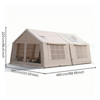 Inflatable Tent Spacious Inflatable Shelter Ventilated for Campers, Families, Camping