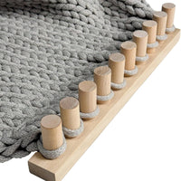 Wooden Weaving Loom Stress Relief Wood Weaving Frame Easy to Use for Home