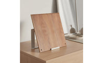 Large Capacity Walnut Necklace Display Stand Nordic Design Slanted Necklace Rack Tabletop Necklace Organizer for Craft Fair