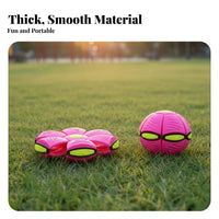 Double-Form Change Transforming Flying Saucer Ball Interactive Fun Flying Saucer Ball Long-Lasting for Children, Parents, Park, Backyard