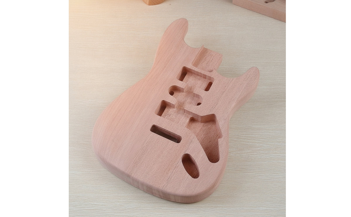Sanded Electric Guitar Body Blank DIY S and T Guitar Body for Luthiers