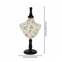 Mannequin Bust Stable Base Scarf Display Bust Elegant Look Necklace Display Rack for  Jewelers