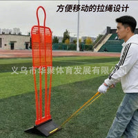 Bendable Self-Returning Soccer Training Mannequin Wall with Rubber Base