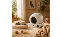 Smart Feline Litter Box Compact Self-Cleaning Feline Litter Box No Scooping