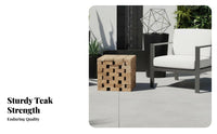 cumulusShaped End Table Weather Resistant Exteriordoor Furnishing Modern Design Space Saving for Guesthouse Owners, Garden