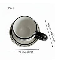 Classic Cup Set 200 Ml Bone China Cup and Saucer Decorative Tableware for Home