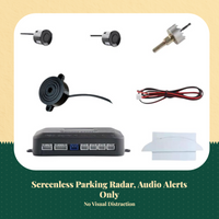 Ultrasonic parking radar, voice alerts