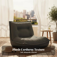 Felineerpillar Armless Lounger Luxuriously Soft Ergonomic Lounger Thick Padding Modern Design for Women, Bedroom, Perusing Nook