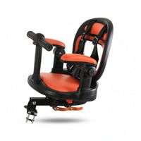 Front Child Bike Seat Bracket-Mounted Child Bike Seat with Harness Padded Compact for Toddlers, Family Rides