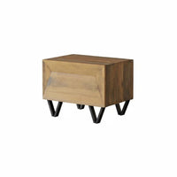 sturdy Wood chunk Table Rustic Minimalist look Nightstand Natural Texture Minimalist for meter for Interior Designers