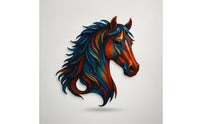 Horse Head Metal Wall Decor Layered Horse Head Wall Art Lightweight for Patio