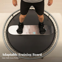 Jib and Trick Practice Trampoline Training Board Portable Design cylinder Balance Board Anti-Slip Surface powderboard practice board sturdy Construction for powderboarders, Beginners, Fitness fans, Home Gym, Living Room, Backyard