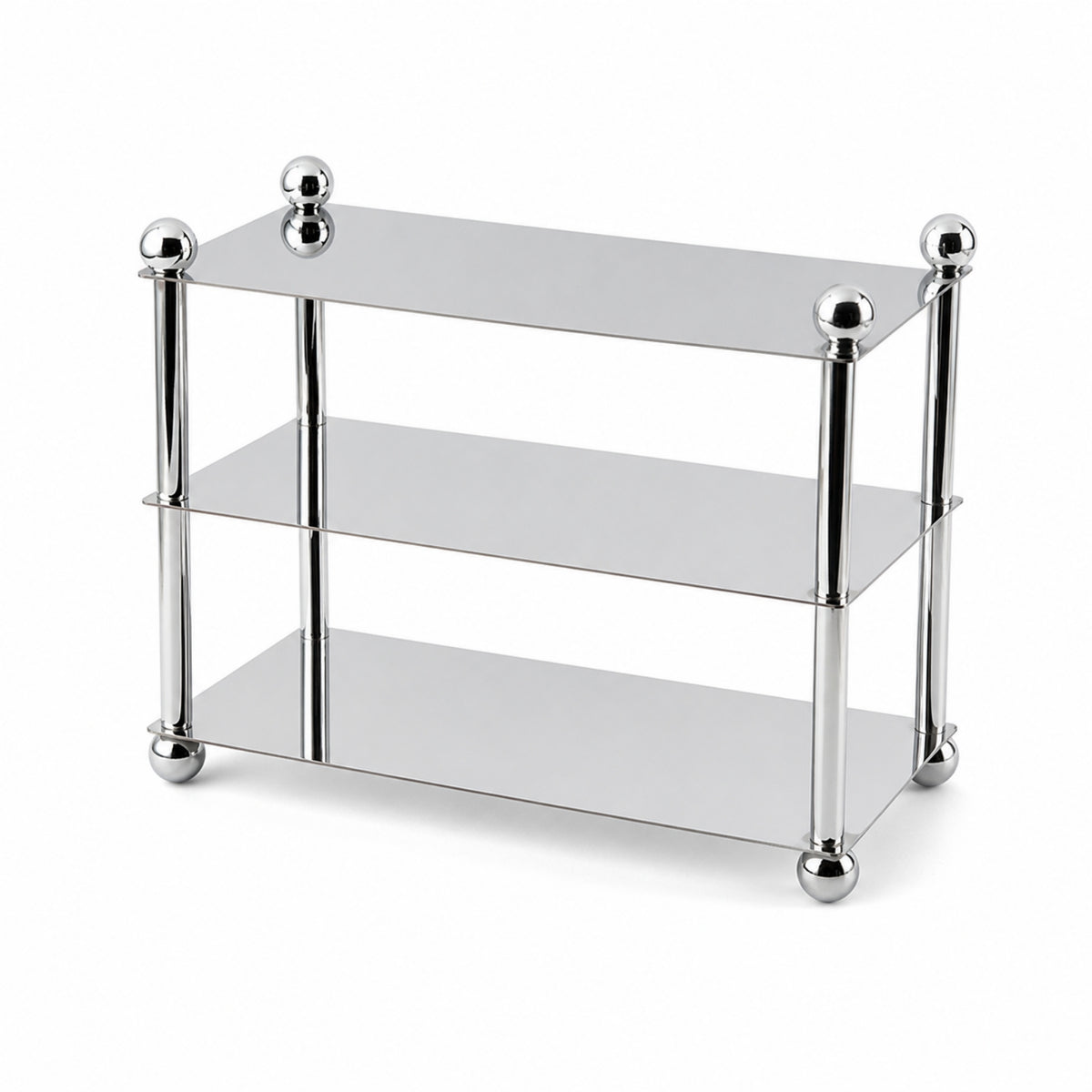 Three-Tier Tray Stand Rectangular Rectangle Tray Compact for Buffets, Bakeries