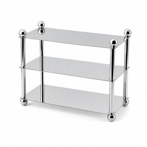 Three-Tier Tray Stand Rectangular Rectangle Tray Compact for Buffets, Bakeries