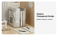 Multi-Compartment Desk Organizer Space Saving Document Rack sturdy Stable