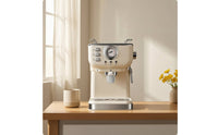 Semi-Automatic Espresso Machine 1.5L Espresso Machine with Steam Milk Frother 850W Coffee Maker for Home Baristas, Office Breakroom