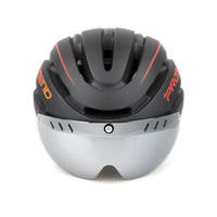 PROMEND Cycling Helmet with Magnetic Visor and USB Rechargeable Warning Light