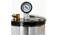 Graduated Oil Collection Cup with Pressure Gauge Transparent Pneumatic Oil Extractor Cup for Auto Technicians, Mechanics, Workshops