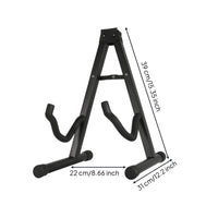 Metal Triangular-Frame Guitar Stand Portable Folding Guitar Stand Long-Lasting Universal for Guitarists, Students, Stage