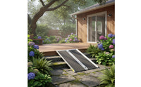 Anti-Slip Surface Foldable Aluminum Ramp Rustproof Mobility Aid CE Certified for Stairs, Doorways