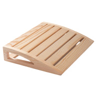 Sauna Backrest with Non-Slip Pads Water-Resistant Wooden Backrest Comfortable
