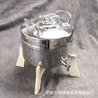 SHUIGU304不锈钢大容量储水桶壶奶桶豆浆果汁饮料桶户外露营水箱