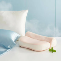 Memory Foam Neck Pillow Pressure Relief Cervical Traction Pillow Washable Cover Sleep Support for Students