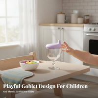 CPC Certified Toddler Wine Glass Anti-Choke Design Baby Wine Glass Cup Safe for Toddlers, Parents, Mealtime, Parties, Daycare