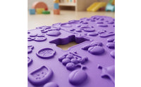 8 Pieces Sensory Foot Mat Non-Slip Interlocking Sensory Tiles Easy to Clean