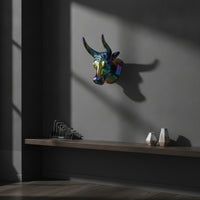Decorative Guitar Hanger with Bull-Head Design Versatile Bull Head Guitar Hanger Multi-Functional Wall Ukulele Holder Strong for Home Studios, Music Rooms